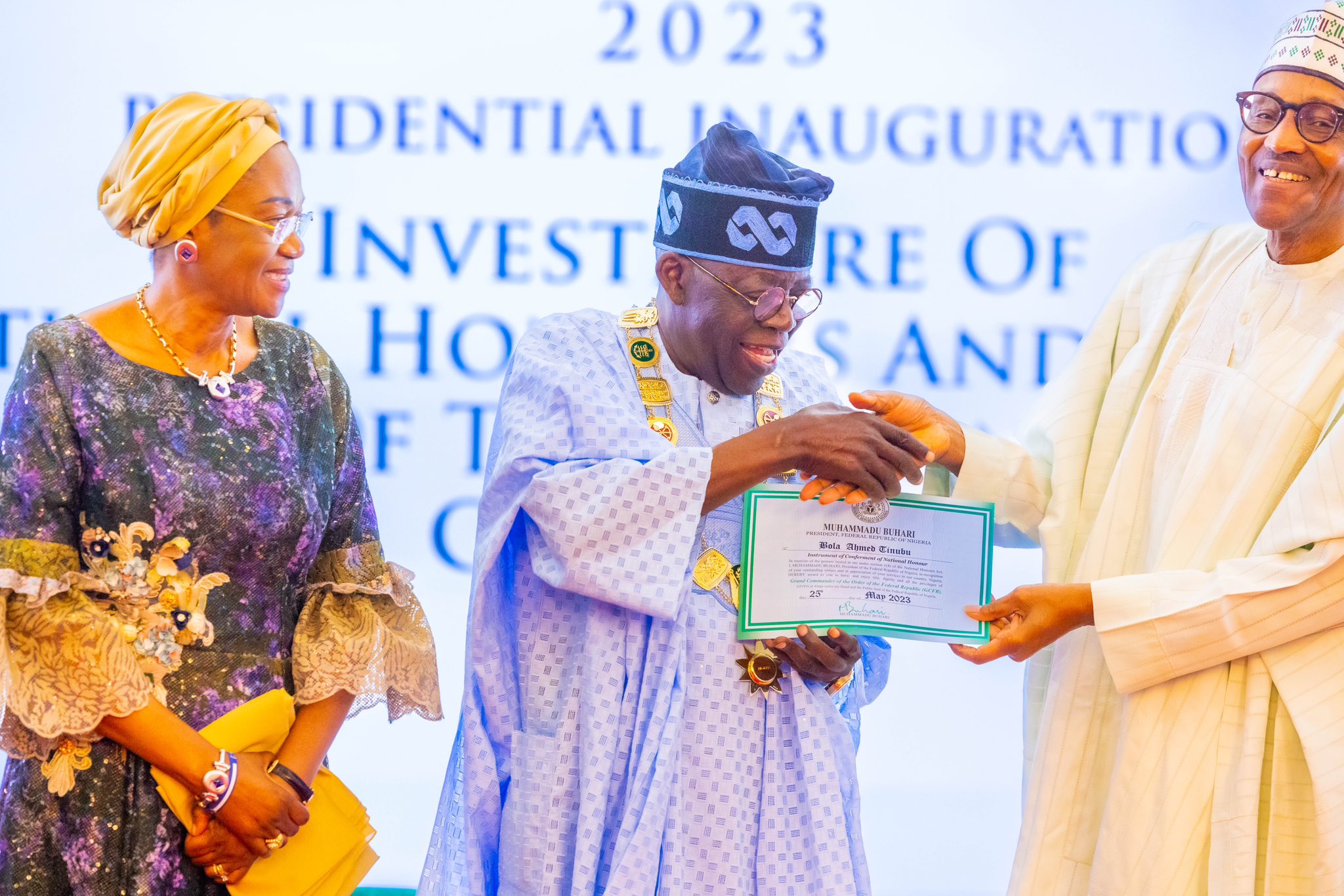 Tinubu bags Nigeria’s highest honour, gets transition documents