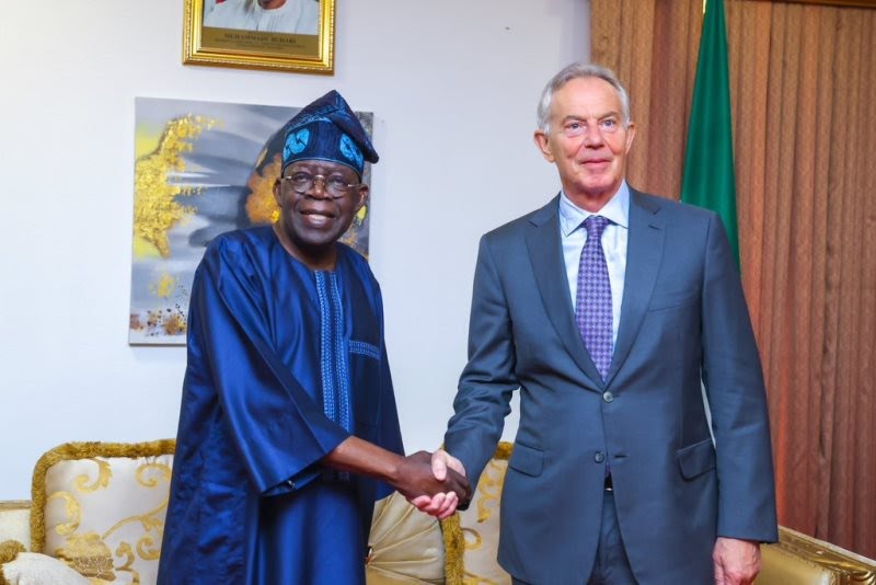 Former UK Prime Minister Tony Blair visits Nigeria President-Elect