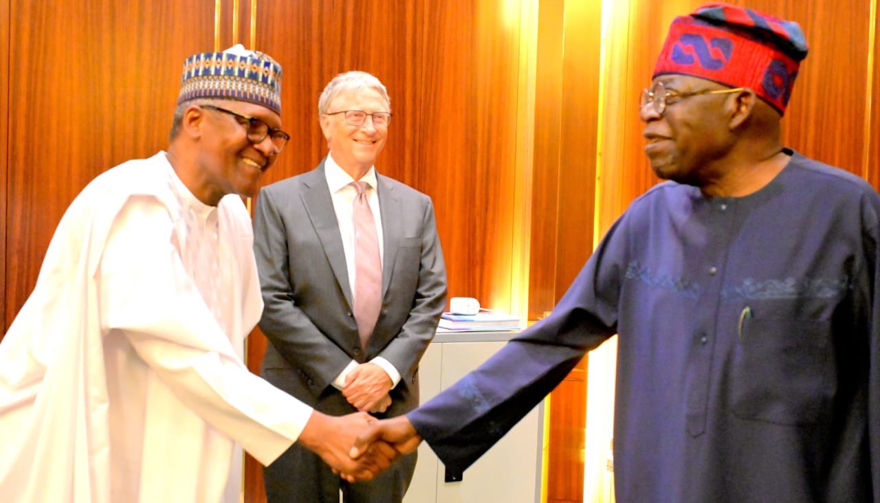 Tinubu Meets Bill Gates, Dangote at Presidential Villa