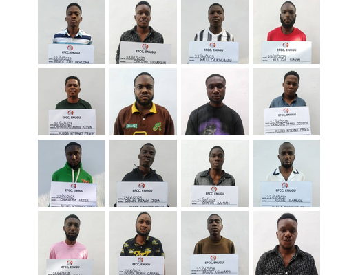 Court Convicts 16 Internet Fraudsters in Enugu