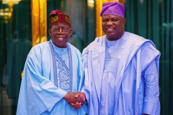 President Bola Tinubu meets Ambode in Aso Rock Villa