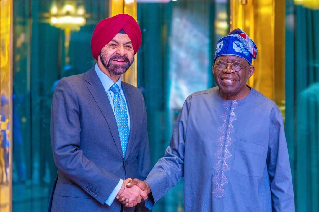 President Bola Tinubu Receives The World Bank President