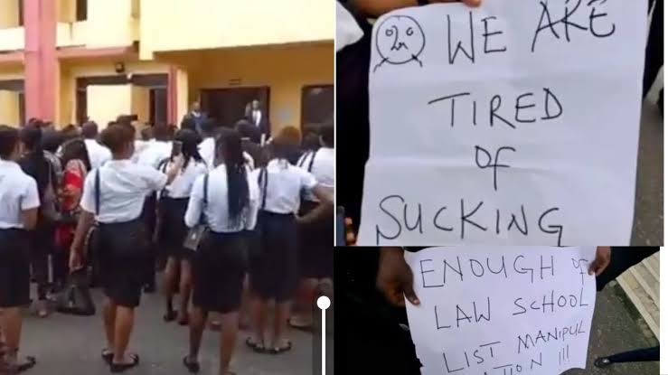 UNICAL Law Students Protest, Labels Faculty Dean Sexual Predator