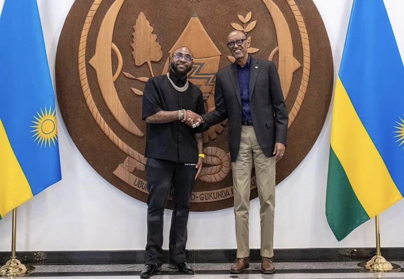 Davido Visits President of Rwanda