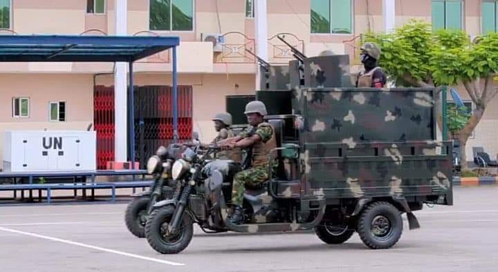 Nigerian Military Launches Armoured Tricycles .