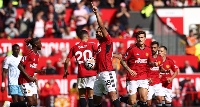 Man Utd Rally To Beat Forest, Arsenal Held By 10-Man Fulham