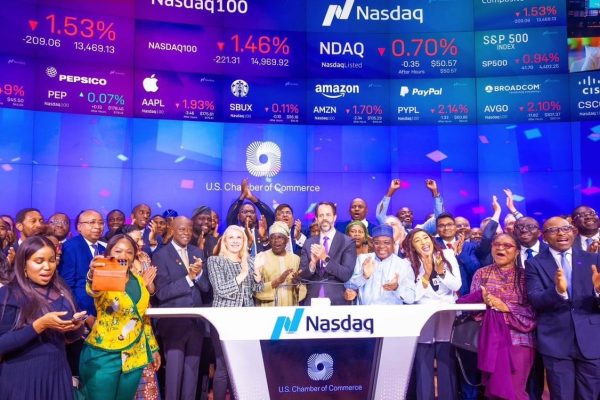 PRESIDENT TINUBU BECOMES FIRST EVER AFRICAN LEADER TO RING CLOSING BELL AT NASDAQ