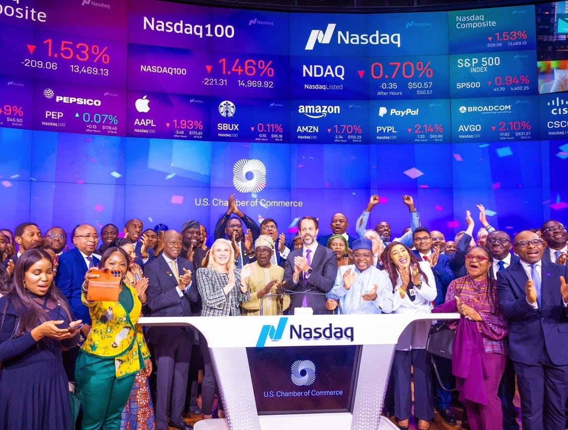 PRESIDENT TINUBU BECOMES FIRST EVER AFRICAN LEADER TO RING CLOSING BELL AT NASDAQ