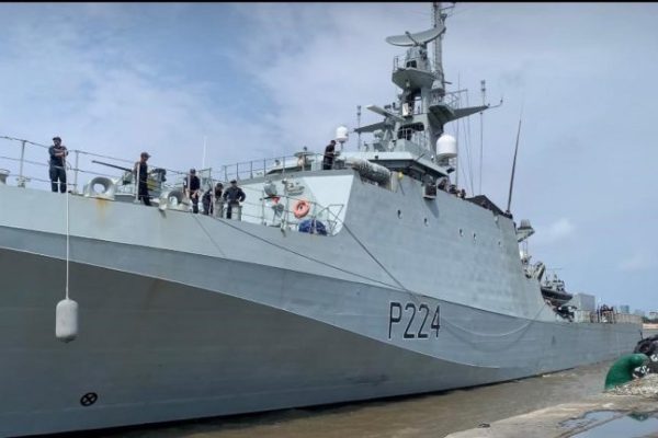 UK Warship arrives Nigeria to bolster maritime security efforts