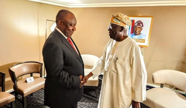 Tinubu Holds ‘Fruitful’ Talks With South Africa’s Ramaphosa In New York