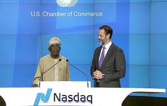 ‘The Greatest Economy Is Nigeria,’ Tinubu Tells US Investors At Nasdaq Closing Bell Ceremony