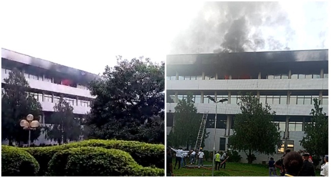 Fire Guts Offices Of Supreme Court