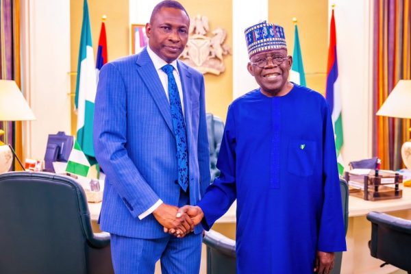 EFCC Chairman, Ola Olukoyede Visits Tinubu In Aso Rock