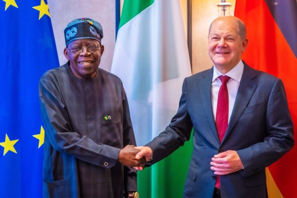 President Tinubu Meets  German  Chancelor Scholz; Advances  Negotiation On German  Investment In  Power And Rail Transportation Sectors