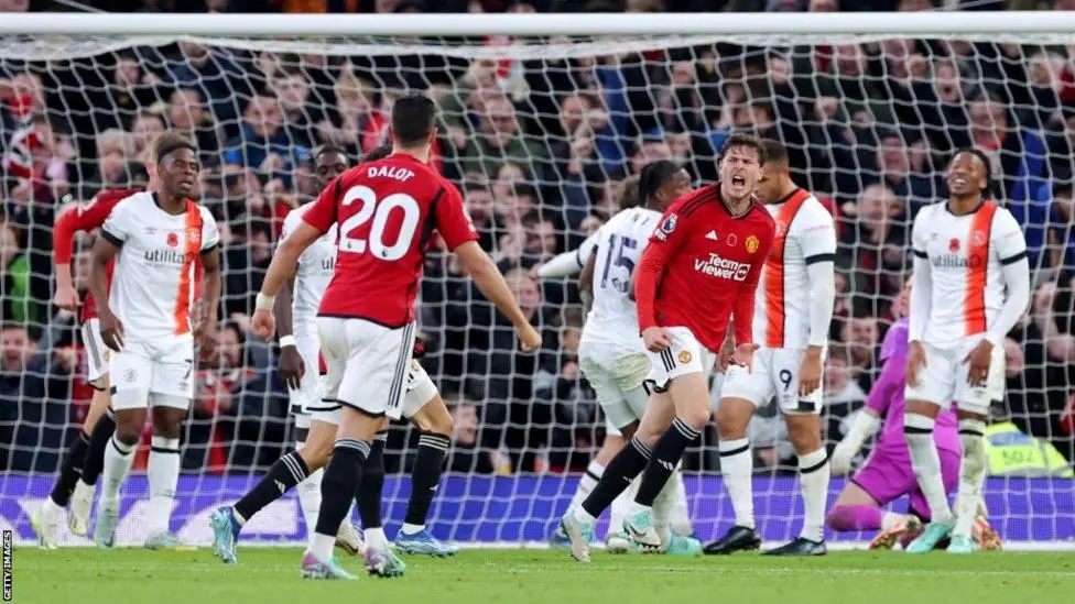 Manchester united 1 v 0 Luton town: Lindelof goal gives Man Utd narrow win over Luton