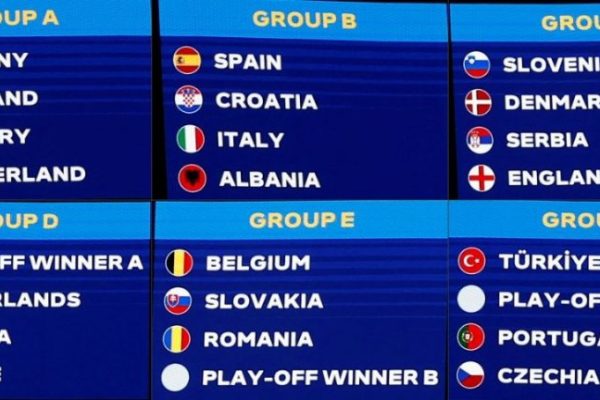 Italy, Spain to meet in Euro 2024 group stage