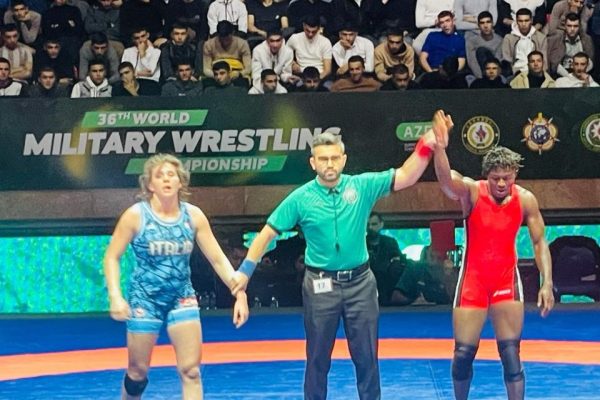 PHOTOS: Nigerian soldiers win gold, silver at world wrestling championship