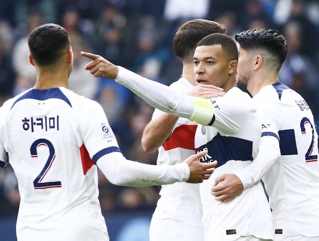 Ligue 1: Mbappe, Vitinha give 10-men PSG hard-fought win at Le Havre