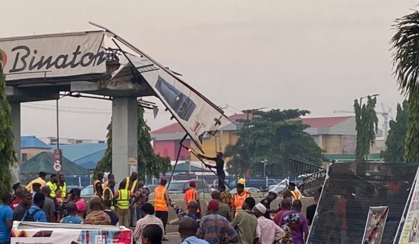 Two Injured As Truck Destroys Section Of Alapere Bridge