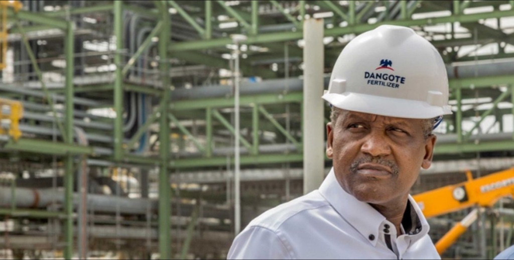 Dangote refinery to start production soon. Receives Crude Oil