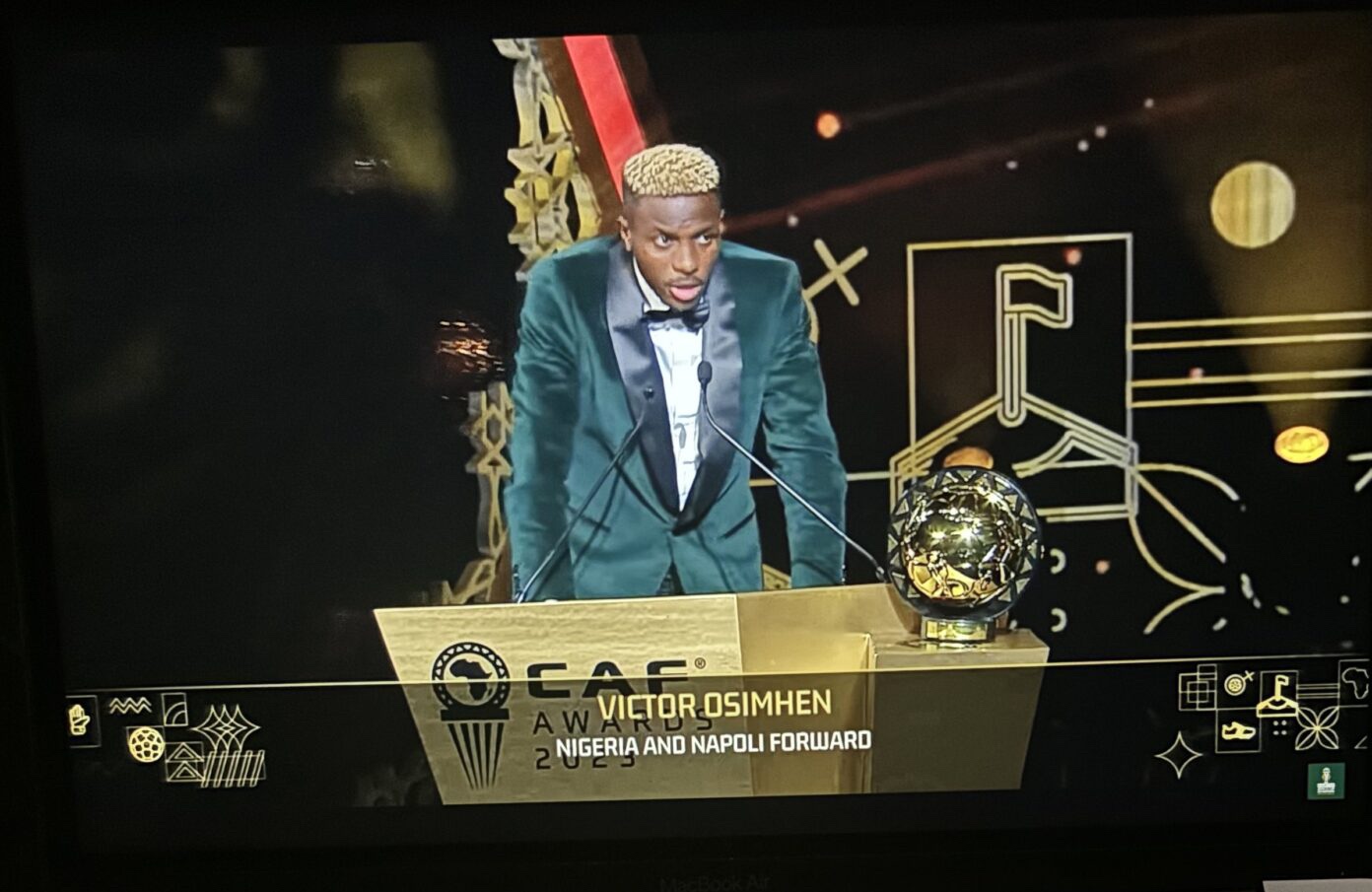 Osimhen Bags CAF Footballer Of The Year Award, Ends Nigeria 24-Year Wait