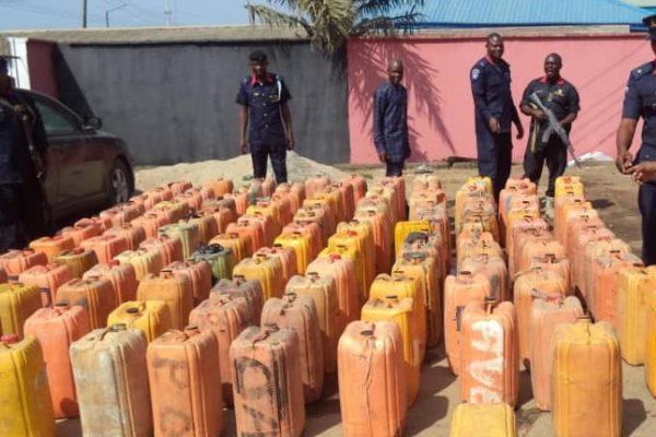 Navy seizes boat with 800 jerrycans of petrol