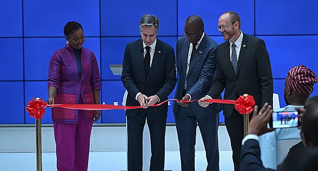 US Secretary Blinken Commissions American Corner In Lekki