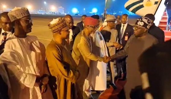 President Tinubu Arrives In Abuja After Trip To France