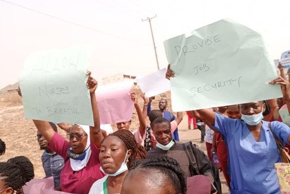 JUST IN: Abuja nurses protest new certificate verification guidelines