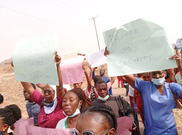 JUST IN: Abuja nurses protest new certificate verification guidelines