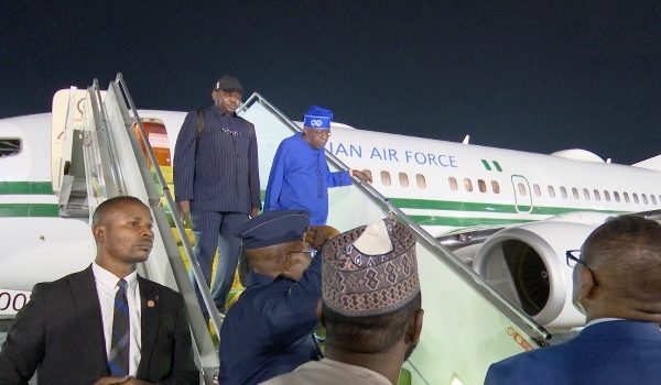 Tinubu Arrives Addis Ababa For 37th AU Summit