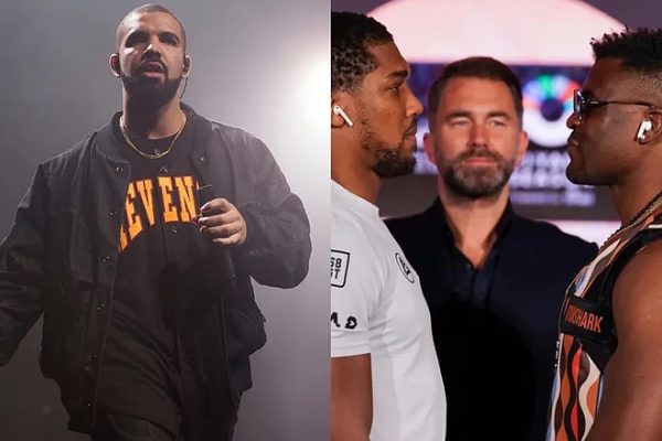 Rapper Drake loses $615,000 bet on Joshua vs Ngannou fight