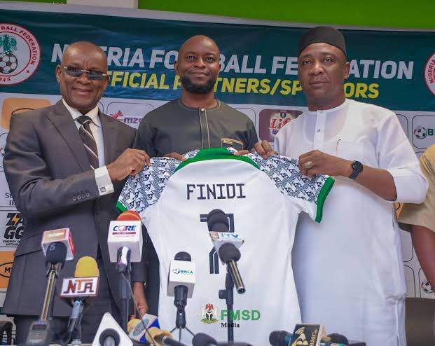 NFF unveils Finidi George as Super Eagles coach, names Amokachi, others assistants