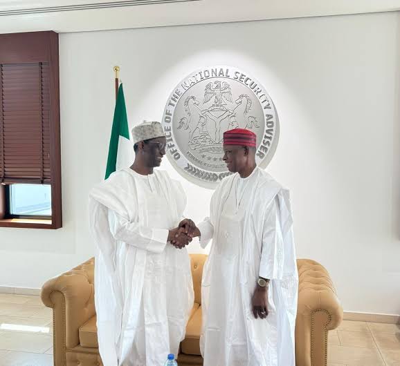 Kano: Gov Yusuf meets NSA, Nuhu Ribadu over emirate crisis