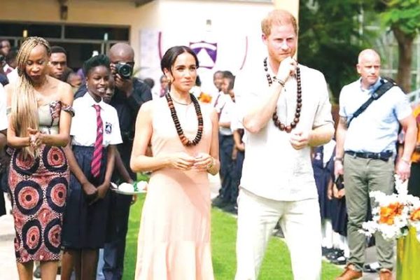 Prince Harry, Meghan land in Nigeria, visit DHQ, Kaduna