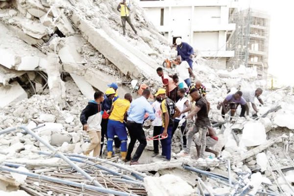 Three dead, others hospitalised as another building collapses in Lagos