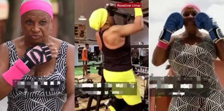 73-year-old female weightlifter, boxer wows Nigerians with incredible fitness