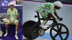 Nigeria’s Cyclist, Ese Ukpeseraye borrows bicycle from German opponent to represent Nigeria