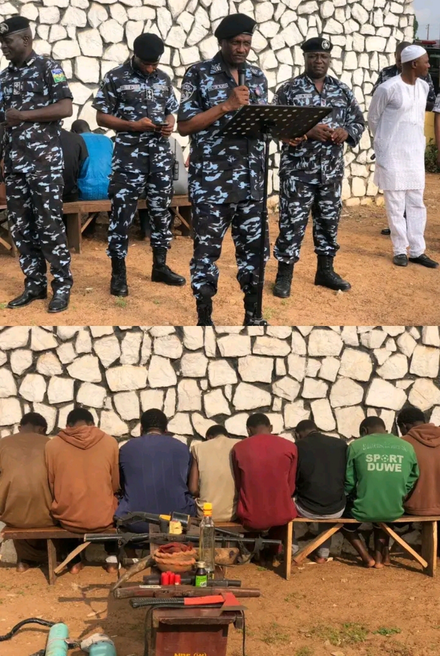 Kwara Police paraded suspected cultists linked to double homicide at Ilorin night club