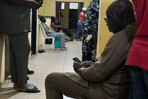 Edo guber: Obaseki escorted from INEC premises amidst election result collation