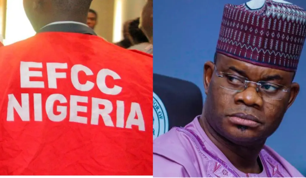 Yahaya Bello wanted, not in our custody – EFCC