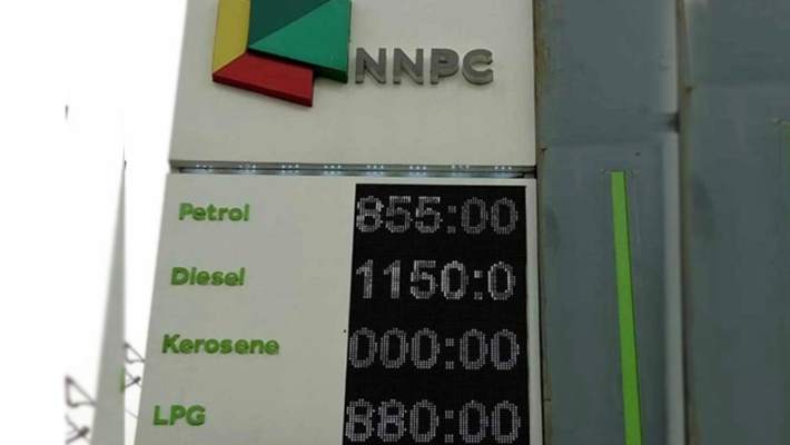 NNPCL increases petrol pump price to N855 per litre