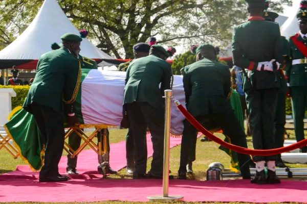 PICTORIAL: Late COAS Lagbaja laid to rest amid tears, tributes