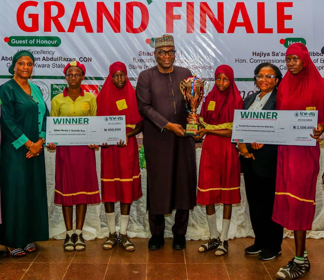 Gov AbdulRazaq hails rising tax awareness among youth as Kwara public schools win big at 2024 edition