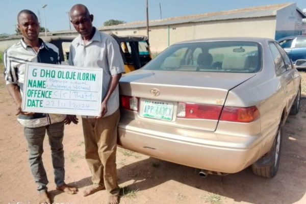 Kwara police recover stolen vehicle, nab two