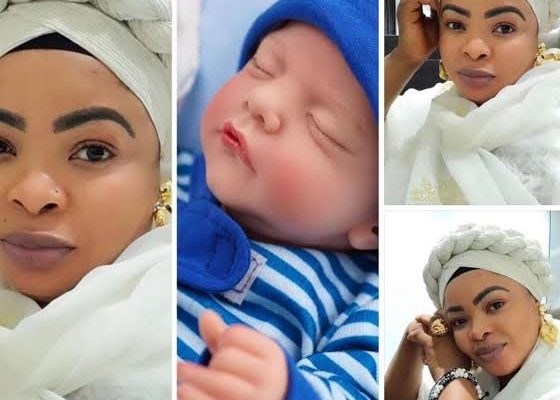 Actress Dayo Amusa welcomes first child