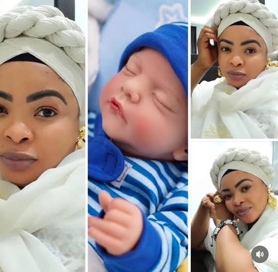 Actress Dayo Amusa welcomes first child