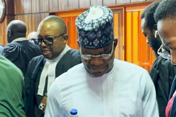 N80.2bn fraud: Court admits Yahaya Bello to N500m bail, returns him to Kuje Prison