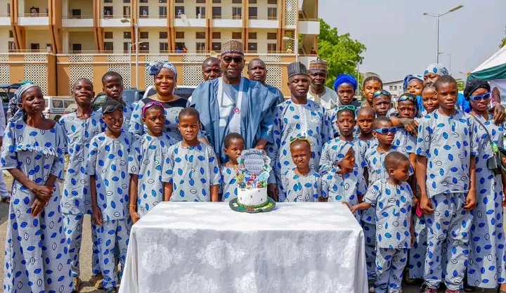 Gov AbdulRazaq celebrates, donates gifts to special needs children at Kwara New Year event