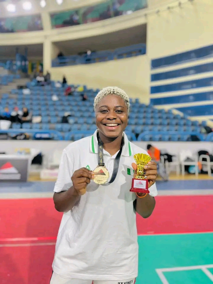 Golden Triumph: Eniola Bolaji shines at Egypt Para Badminton International 2025